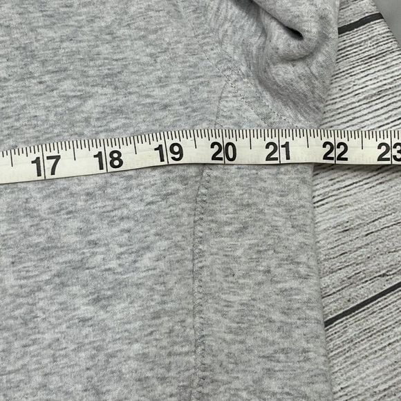 Athleta Cozy Karma Back Zip Sweatshirt‎ Dress Stretch Grey Petite Sz M - Picture 8 of 10